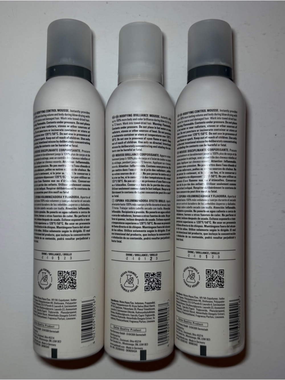 3 PACK Goldwell StyleSign Hold Volume Bodifying Control Mousse And Brilliance - Picture 2 of 3